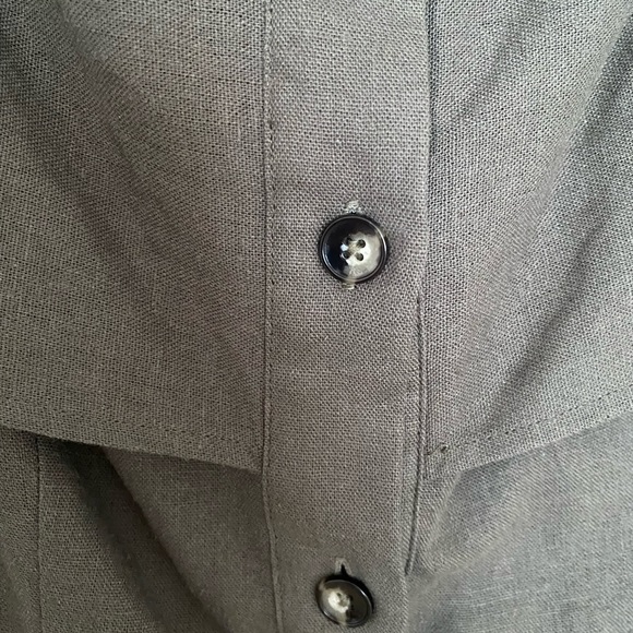 NWT-Cotton/Linen Off Shoulder Saks fifth Dress - Picture 6 of 9